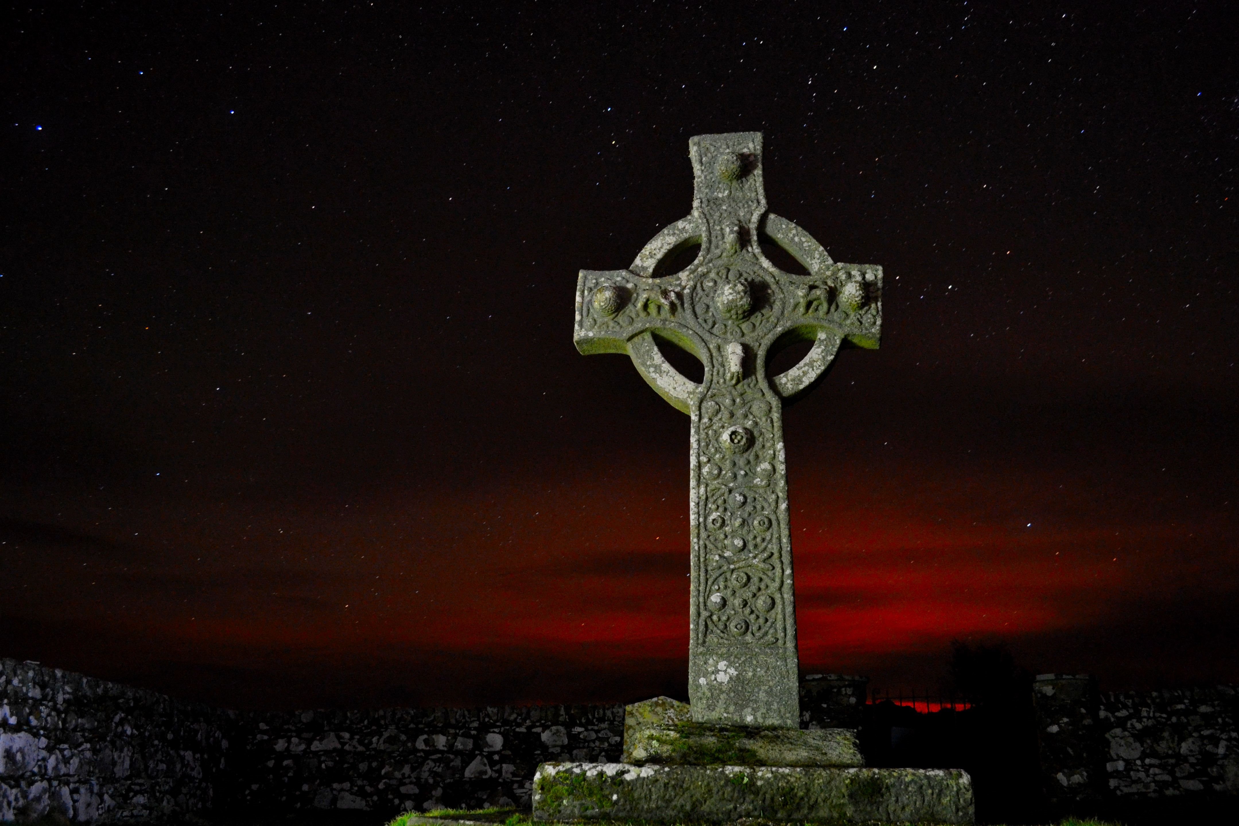 Kildalton Cross by night by Niall Coulthart
